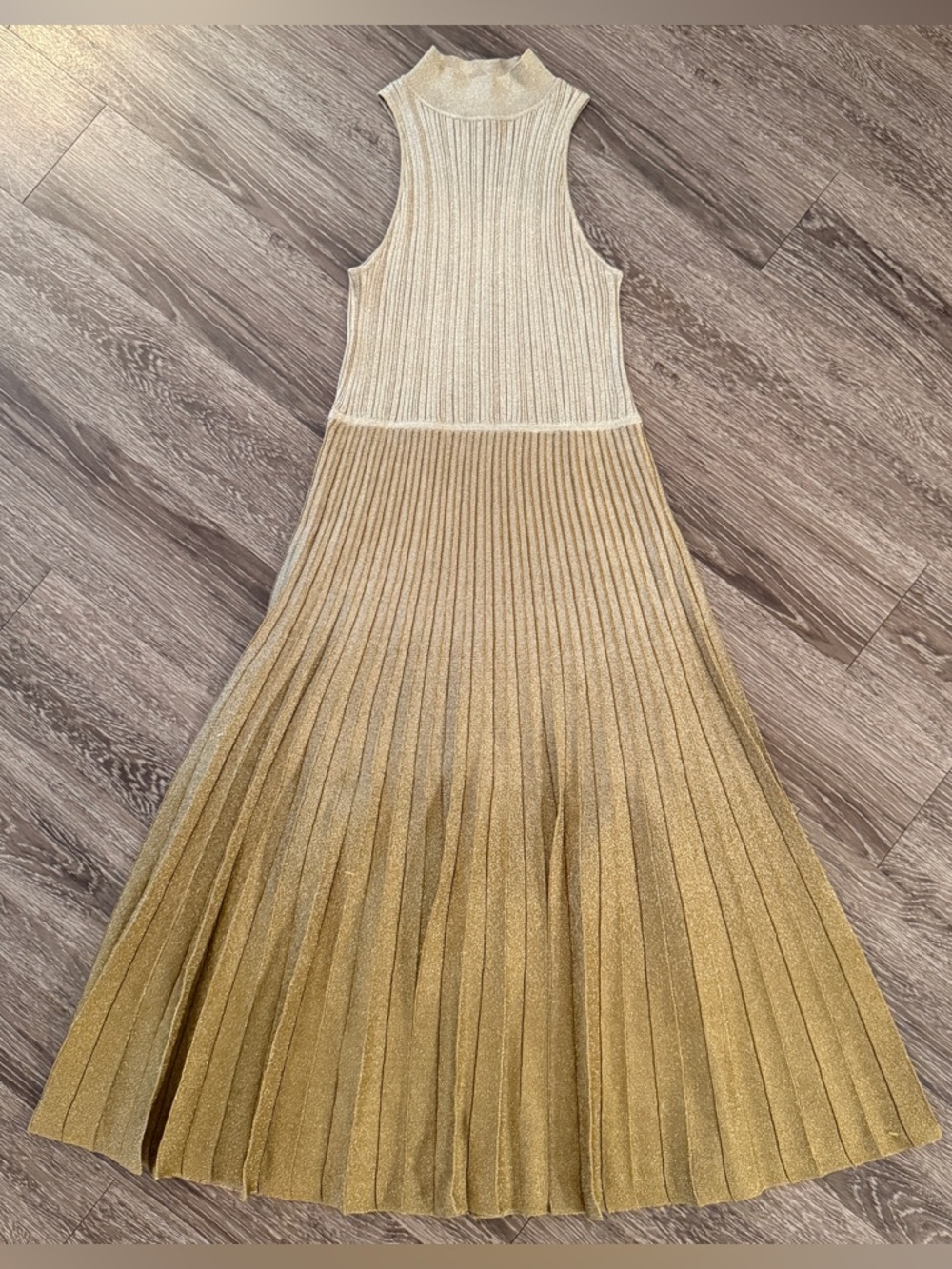 Banana Republic Lustro Metallic Sweater Dress